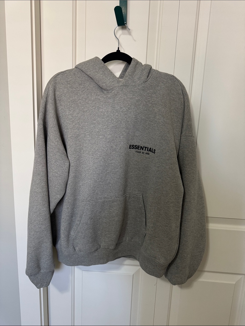 Fear of God Essentials Gray Pullover Hoodie